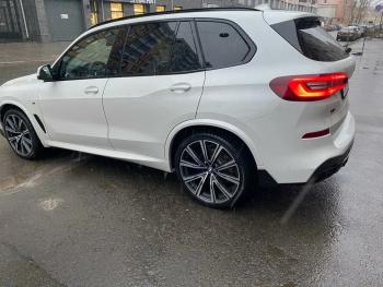 23 499 р. Диффузор заднего бампера М-Perfomance с элеронами  BMW X5  G05 (2018-2022) Inmax (цвет: черный глянец)  с доставкой в г. Королёв. Увеличить фотографию 6