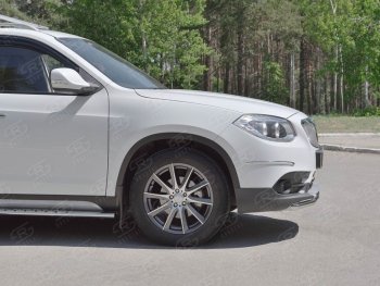 14 499 р. Одинарная защита переднего бампера из трубы d42 мм SLITKOFF  Brilliance V5 (2012-2018)  с доставкой в г. Королёв. Увеличить фотографию 2