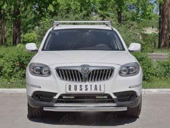 16 999 р. Одинарная защита переднего бампера из трубы d63 мм SLITKOFF  Brilliance V5 (2012-2018)  с доставкой в г. Королёв. Увеличить фотографию 3