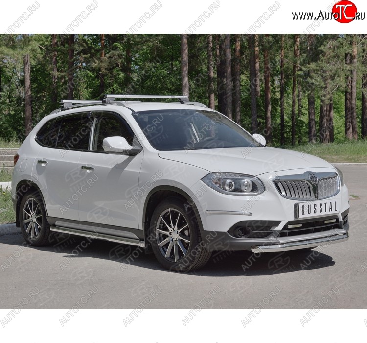 16 999 р. Одинарная защита переднего бампера из трубы d63 мм SLITKOFF  Brilliance V5 (2012-2018)  с доставкой в г. Королёв