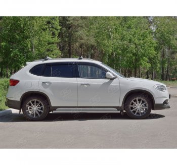 21 999 р. Защита порогов из круглой трубы d63 мм SLITKOFF v1  Brilliance V5 (2012-2018)  с доставкой в г. Королёв. Увеличить фотографию 2