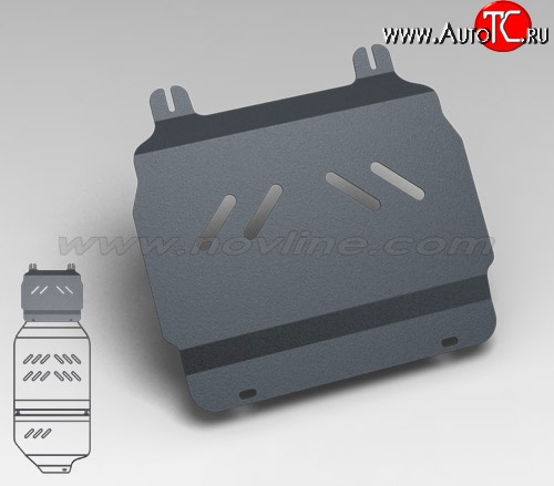 2 569 р. Защита картера двигателя Novline (5.3/6.0/6.2, АКПП, 3 мм) Cadillac Escalade GMT926 джип 5 дв. короткая база (2006-2014)  с доставкой в г. Королёв