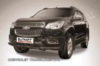 Защита переднего бампера d76 Slitkoff Chevrolet Trailblazer GM800 дорестайлинг (2012-2016)