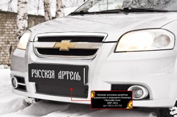 1 429 р. Защитная сетка и заглушка решетки переднего бампера RA Chevrolet Aveo T250 седан рестайлинг (2006-2011)  с доставкой в г. Королёв. Увеличить фотографию 3