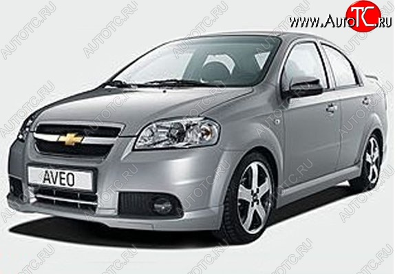 5 099 р. Пороги накладки CT v2 Chevrolet Aveo T250 седан рестайлинг (2006-2011) (Неокрашенные)  с доставкой в г. Королёв