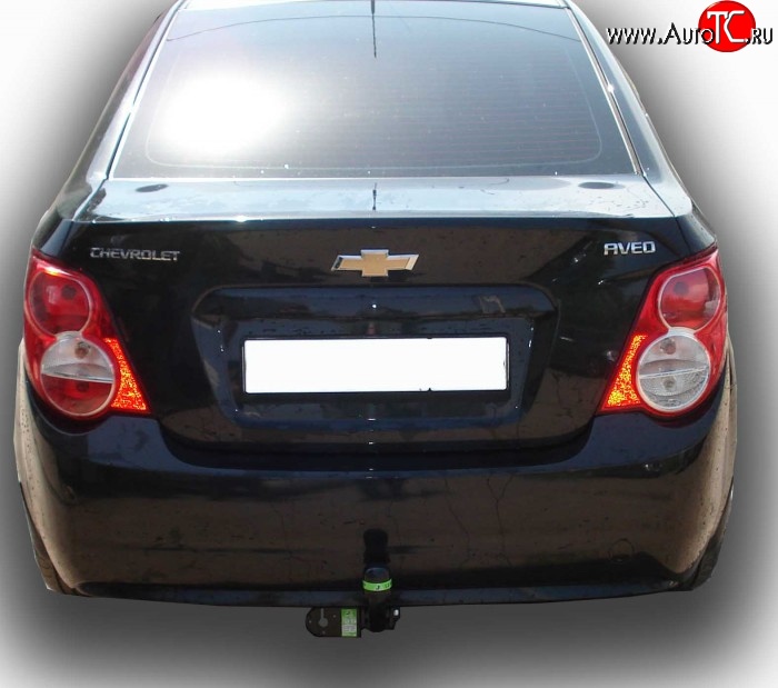 7 349 р. Фаркоп Leader Chevrolet Aveo T300 седан (2011-2015) (Без электропакета)  с доставкой в г. Королёв