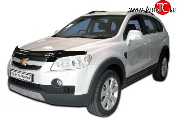 4 599 р. Дефлектор капота NovLine Chevrolet Captiva  дорестайлинг (2006-2011)  с доставкой в г. Королёв