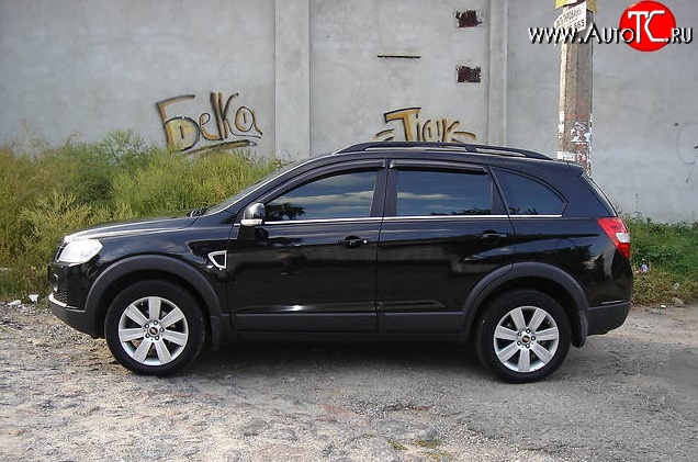 2 779 р. Дефлекторы окон (ветровики) Novline 4 шт. Chevrolet Captiva  дорестайлинг (2006-2011)  с доставкой в г. Королёв