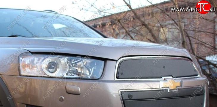 599 р. Зимняя заглушка решетки радиатора Стрелка 11 Премиум Chevrolet Captiva 2-ой рестайлинг (2013-2016)  с доставкой в г. Королёв