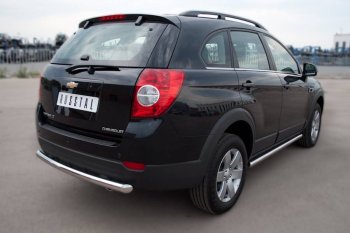 13 299 р. Защита порогов из круглой трубы d63 мм Russtal v3 Chevrolet Captiva 1-ый рестайлинг (2011-2013)  с доставкой в г. Королёв. Увеличить фотографию 2