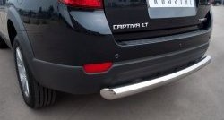 15 549 р. Одинарная защита заднего бампера из трубы диаметром 76 мм SLITKOFF  Chevrolet Captiva (2011-2013) 1-ый рестайлинг  с доставкой в г. Королёв. Увеличить фотографию 2