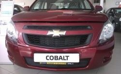 2 089 р. Нижняя сетка на бампер Russtal (черная) Chevrolet Cobalt седан дорестайлинг (2011-2016)  с доставкой в г. Королёв. Увеличить фотографию 7