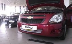 2 189 р. Нижняя сетка на бампер Russtal (хром) Chevrolet Cobalt седан дорестайлинг (2011-2016)  с доставкой в г. Королёв. Увеличить фотографию 3