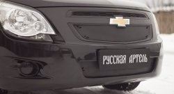 1 449 р. Зимняя заглушка решетки радиатора и переднего бампера РА Chevrolet Cobalt седан дорестайлинг (2011-2016)  с доставкой в г. Королёв. Увеличить фотографию 2