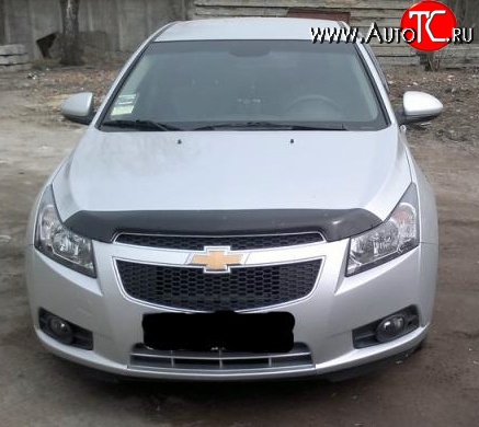 4 599 р. Дефлектор капота NovLine Chevrolet Cruze J305 хэтчбек дорестайлинг (2009-2012)  с доставкой в г. Королёв