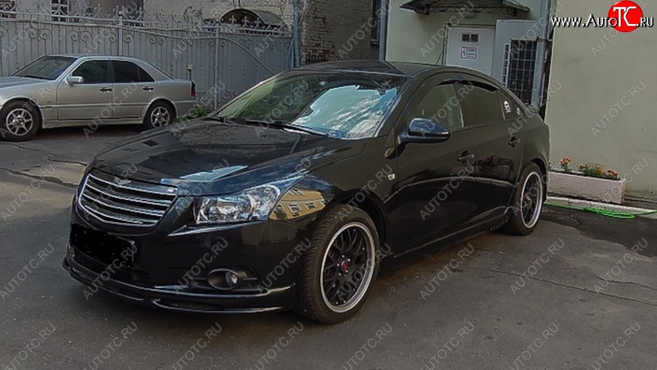 5 499 р. Накладка на передний бампер SPORT CLUB Chevrolet Cruze J300 седан дорестайлинг (2009-2012) (Неокрашенная)  с доставкой в г. Королёв