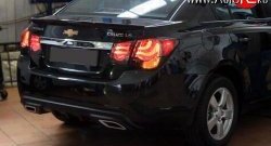 3 589 р. Диффузор заднего бампера Sport  Chevrolet Cruze  J300 (2009-2012) седан дорестайлинг (Глянец под окраску, Неокрашенный)  с доставкой в г. Королёв. Увеличить фотографию 7