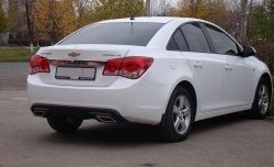 3 589 р. Диффузор заднего бампера Sport  Chevrolet Cruze  J300 (2009-2012) седан дорестайлинг (Глянец под окраску, Неокрашенный)  с доставкой в г. Королёв. Увеличить фотографию 2