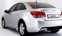 4 199 р. Пороги накладки Extrime Chevrolet Cruze J305 хэтчбек дорестайлинг (2009-2012) (Неокрашенные)  с доставкой в г. Королёв. Увеличить фотографию 2