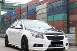 4 199 р. Пороги накладки Extrime Chevrolet Cruze J305 хэтчбек дорестайлинг (2009-2012) (Неокрашенные)  с доставкой в г. Королёв. Увеличить фотографию 3