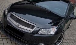 2 999 р. Решётка радиатора Road Runs style Chevrolet Cruze J305 хэтчбек дорестайлинг (2009-2012) (Неокрашенная)  с доставкой в г. Королёв. Увеличить фотографию 2