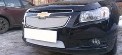 1 559 р. Нижняя сетка на бампер Russtal (хром) Chevrolet Cruze J305 хэтчбек дорестайлинг (2009-2012)  с доставкой в г. Королёв. Увеличить фотографию 3