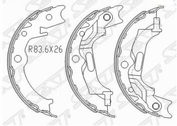 Комплект колодок стояночного тормоза SAT Chevrolet Lacetti седан (2002-2013)