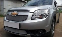 1 539 р. Сетка в решетку радиатора (нижняя) Russtal  Chevrolet Orlando (2011-2018) (хром)  с доставкой в г. Королёв. Увеличить фотографию 2