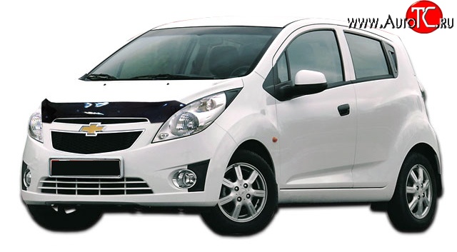 529 р. Дефлектор капота NovLine Chevrolet Spark M300 дорестайлинг (2010-2015)  с доставкой в г. Королёв