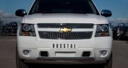 27 999 р. Защита переднего бампера (2 трубыØ76х42 мм, нержавейка) Russtal Chevrolet Tahoe GMT900 5 дв. (2006-2013)  с доставкой в г. Королёв. Увеличить фотографию 4