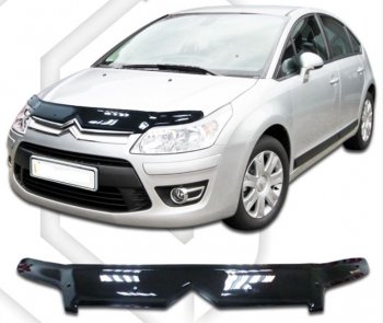 Дефлектор капота CA-Plastic CITROEN C4  дорестайлинг, хэтчбэк 5 дв. (2004-2008)