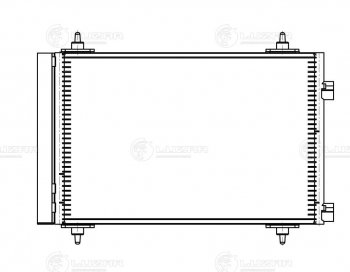 7 299 р. Радиатор кондиционера на LUZAR (1.6i / 1.4i / 2.0i / 2.0HDi) CITROEN C4  дорестайлинг, хэтчбэк 5 дв. (2004-2008)  с доставкой в г. Королёв. Увеличить фотографию 3