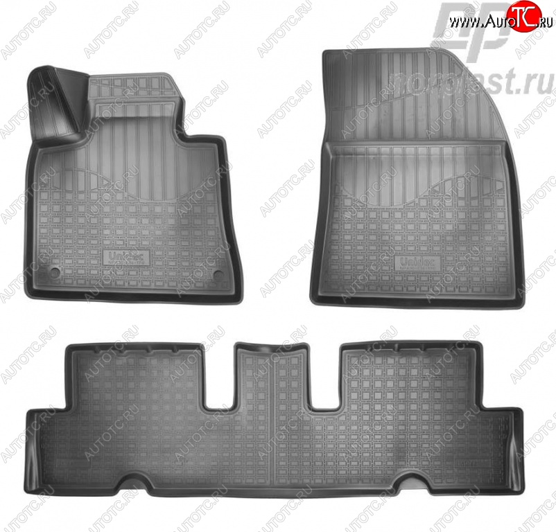 2 189 р. Коврики в салон Norplast Unidec  CITROEN C4 Grand Picasso ( U) (2014-2018) рестайлинг (Цвет: черный)  с доставкой в г. Королёв