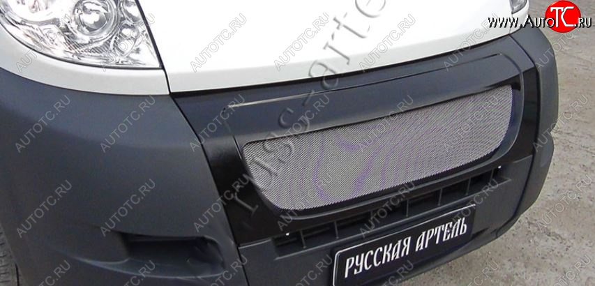 5 499 р. Решетка радиатора RA (с металлической сеткой) CITROEN Jumper 250 (2006-2014) (Глянец под окраску, Неокрашенная)  с доставкой в г. Королёв