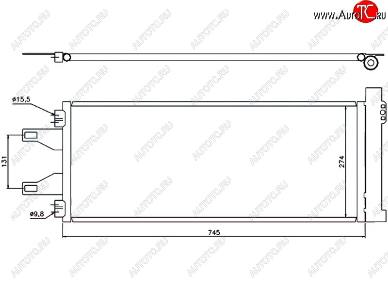 5 699 р. Радиатор кондиционера SAT  CITROEN Jumper ( 250,  290) (2006-2022), Fiat Ducato  250 (2006-2014), Peugeot Boxer ( 250,  290) (2006-2024)  с доставкой в г. Королёв