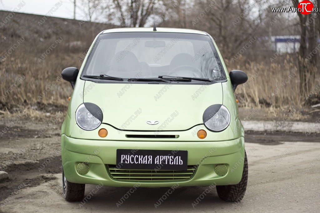 479 р. Реснички на фары RA Daewoo Matiz M100 дорестайлинг (1998-2000) (Неокрашенные)  с доставкой в г. Королёв