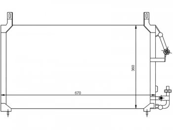 Радиатор кондиционера SAT Daewoo (Даеву) Nexia (Нексия) ( дорестайлинг,  рестайлинг) (1995-2015) дорестайлинг, рестайлинг