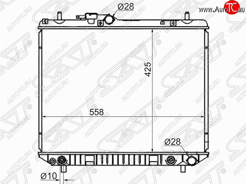 7 349 р. Радиатор двигателя SAT (пластинчатый, МКПП/АКПП)  Daihatsu Terios ( J100,  J102,J122,  J200) (1997-2009) дорестайлинг, рестайлинг, дорестайлинг  с доставкой в г. Королёв