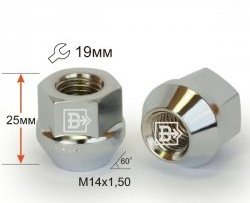 Колёсная гайка Вектор M14 1.5 Уаз Патриот Карго рестайлинг 1 (2014-2016) 