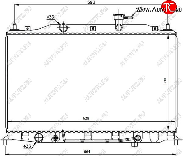 8 449 р. Радиатор двигателя SAT (пластинчатый,1.6, МКПП/АКПП) Hyundai Accent седан ТагАЗ (2001-2012)  с доставкой в г. Королёв