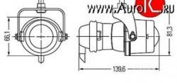 4 199 р. Универсальная противотуманная фара Hella Micro DE 1NL 008 090-047 Fiat Albea 170 седан (2002-2012)  с доставкой в г. Королёв. Увеличить фотографию 2