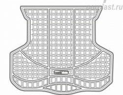 2 599 р. Коврик в багажник Norplast Unidec FAW Oley седан (2012-2018) (Цвет: черный)  с доставкой в г. Королёв. Увеличить фотографию 2