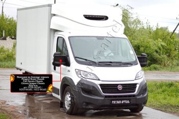 949 р. Накладки на боковые зеркала (шагрень) RA Fiat Ducato 290 (2014-2025) (Неокрашенные)  с доставкой в г. Королёв. Увеличить фотографию 4