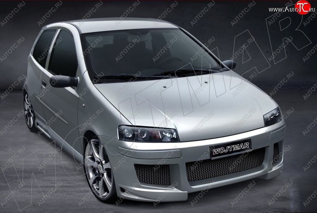 26 999 р. Передний бампер R1 Fiat Punto 188 хэтчбэк 3 дв. дорестайлинг (1999-2003)  с доставкой в г. Королёв