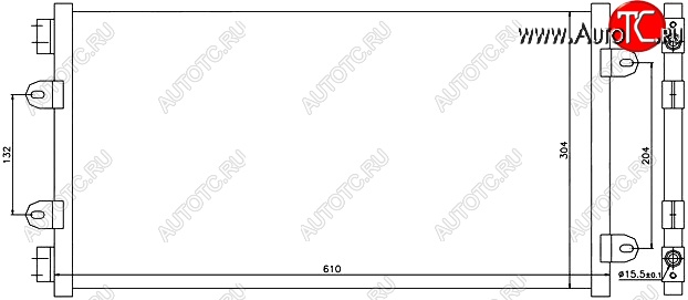 5 999 р. Радиатор кондиционера SAT (1.2) Fiat Punto 188 хэтчбэк 3 дв. дорестайлинг (1999-2003)  с доставкой в г. Королёв