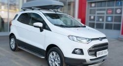 15 199 р. Защита переднего бампера (2 трубыØ63 и 42 мм, нержавейка) SLITKOFF  Ford EcoSport (2013-2019) дорестайлинг  с доставкой в г. Королёв. Увеличить фотографию 3