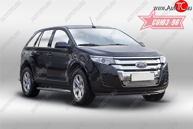 7 424 р. Декоративный элемент воздухозаборника Souz-96 (d16) Ford Edge CD539 дорестайлинг (2015-2018)  с доставкой в г. Королёв