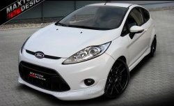 Накладка на передний бампер Maxton Ford Fiesta 6 хэтчбэк 3 дв. дорестайлинг (2008-2013)