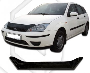 Дефлектор капота CA-Plastic Ford (Форд) Focus (Фокус)  1 (1998-2005) 1 седан дорестайлинг, универсал дорестайлинг, хэтчбэк 3 дв. дорестайлинг, хэтчбэк 5 дв. дорестайлинг, седан рестайлинг, универсал рестайлинг, хэтчбэк 3 дв. рестайлинг, хэтчбэк 5 дв. рестайлинг