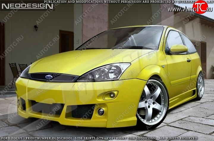 14 199 р. Пороги накладки EVO Ford Focus 1 хэтчбэк 3 дв. дорестайлинг (1998-2002)  с доставкой в г. Королёв